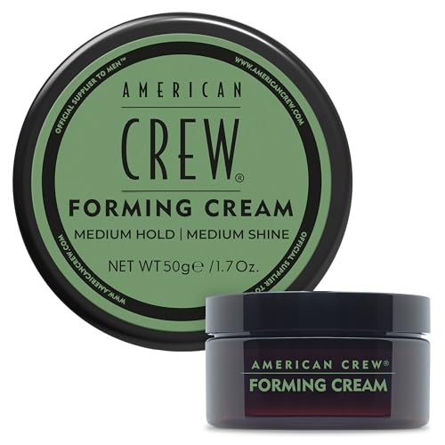 AMERICAN CREW Men's Hair Forming Cream, Like Styling Gel with Medium Hold & Shine, Travel Size, 1.7 oz