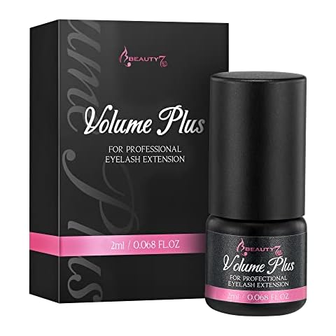 Eyelash Extension Glue Black 2ml, 0.1s Fast Drying Volume Plus Lash Adhesive Glue for Individual Lash Extension, Only for Professionals and Beauticians Cover