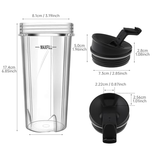 Tazas 16oz de repuesto para licuadora Ninja 2 piezas miniatura 4