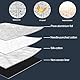 ELNLE Frontscheibenabdeckung Auto Winter Windschutzscheibenabdeckung Windschutzscheibe mit Magnetische Frost Schnee Staub UV Sonne Faltbare mit Spiegelabdeckungen (243 x 105cm)