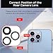 Risidamoy for iPhone 13 PRO OEM Rear Camera Lens Replacement for iPhone 13 PRO MAX with Dual-Sided Adhesive Back Camera Glass Lens with Fix Tool Repair Kit Tweezers A2483 A2636 A2639 A2640 A2638