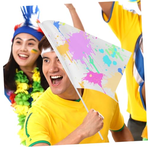 Banderas de mano en blanco antideslizantes para pintar 3