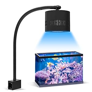 Full Spectrum Aquarium Light, Adjustable Saltwater Fish Tank Light for Reef, Coral, Nano Aquarium Tank Supports 4 Channels WiFi and Remote Controller (Reef s-120)