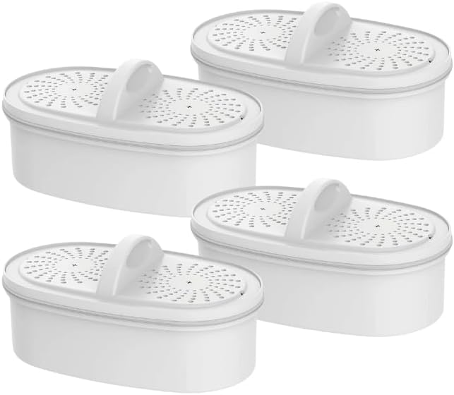 Replacement for All Waterdrop® Pitcher Filtration System, Fits Waterdrop WD-PF-01A Plus, Reduces PFOA/PFOS, Chlorine, Last Up to 3 Months or 200 Gallons (Pack of 4), AQUA CREST