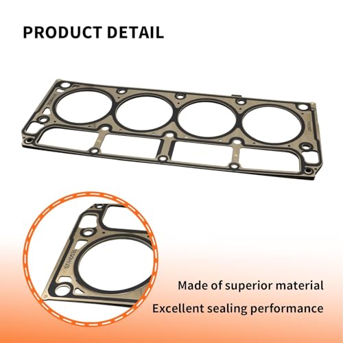 Image of 2 Pcs Cylinder Multi Layer Head Gasket Compatible with Silverado CTS-V Sierra 1500 H3 V8 Engines LS1 /LS6 LS 4.8L 5.3L 5.7L 2001-2014 12498544 12589226 26190PT