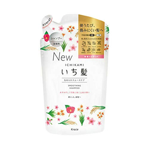 Kracie ICHIKAMI Hair Care Smoothing Shampoo Cuticle Smooth Refill 340ml