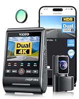 VIOFO A229 Ultra 2CH Dual 4K Dashcam Vorne Hinten, Dual STARVIS 2 IMX678 Sensoren & Dual 4K HDR Autokamera, 5GHz Wi-Fi Handyüberwachung & GPS, Sprachsteuerung, Nachtsicht 2.0, max. Bis 512 GB – Ansicht 1