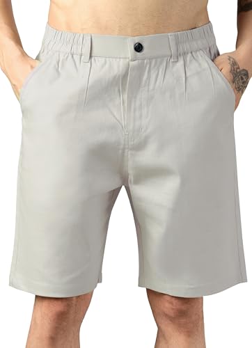 Image of RynoGear Linen Blend Shorts for Men || Shorts Pant for Men || Casual Shorts for Man