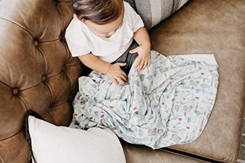 Image of Copper Pearl Swaddle Blankets for Newborns | Soft Stretchy Receiving Blankets for Boys and Girls | Large 46 x 46 Inch Baby Blankets | Lightweight and Breathable Swaddles | Trout