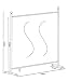 QUICK STAR Paravent Outdoor Wetterfest 180 x 178 cm Grau | Raumteiler Stellwand Innen | Garten & Balkon Sichtschutz Blickdicht