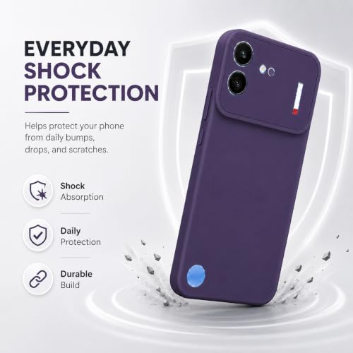 Image of FIRST MART Matte Silicone Back Cover for Nothing (4b) - Purple