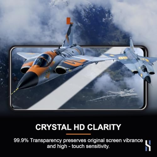 Image of Tempered Glass for OnePlus Nord 3 | Nord CE 3 (6.7 Inch) Military Grade 9H Screen Guard, Anti-Scratch, Shatterproof, Edge-to-Edge Full Coverage - Black Border