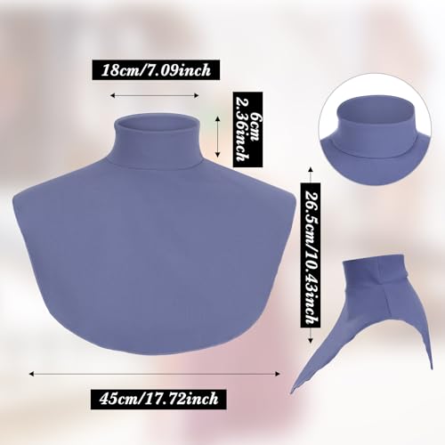 Image of Cutecrop Turtleneck Dickey Extra Large Fake Collar Detachable Dickey Collar Half Mock Turtleneck for Men Women