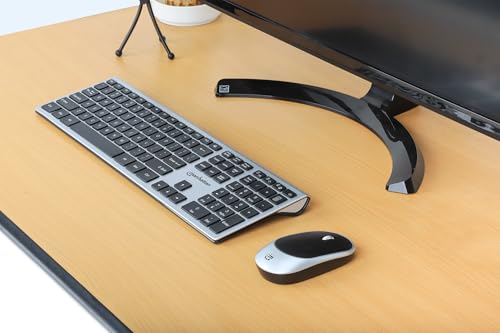 Image of Manhattan Wireless USB Keyboard and Mouse Combo Set - Full-Size, Scissor Key Design, Quiet Typing, 1200 DPI Optical Mouse, Plug & Play Compatibility - 180788