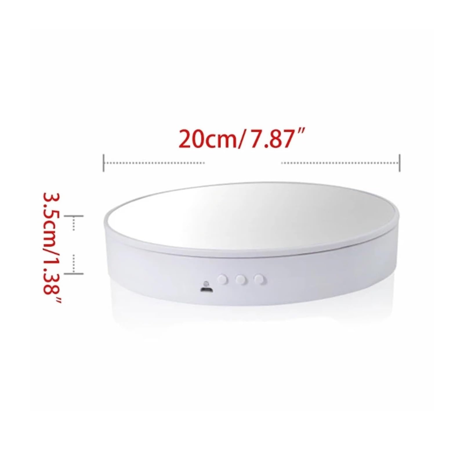 Zmotoryzowany Obrotowy Stojak Na Zdjęcia 20cm 360° 5V