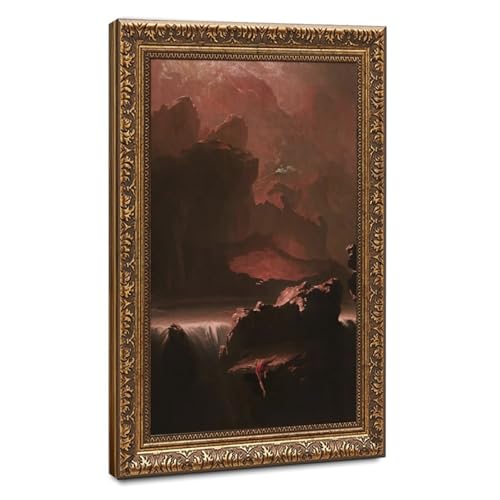 Impression sur toile Sadak John Martin 1812 - Cadre à suspendre salon 50 cm