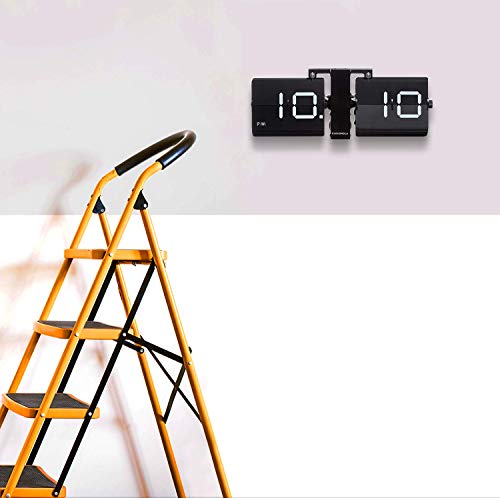 Cloudnola Flipping Out Wall And Tabletop Flip Clock, Battery Operated Digital Display (Black/Black) #TOP5