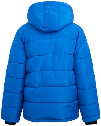 Dkny Boys Heavyweight Winter Coat - Water Resistant Insulated Fleece Lined Quilted Puffer Ski Jacket (Sizes: 8-20), Size 10-12, Blue Royal #TOP5