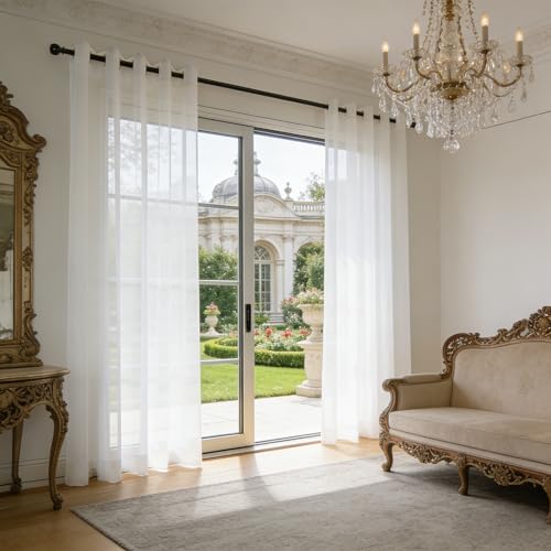 Cortinas de salón aspecto de lino premium con confección de alta suavidad 2