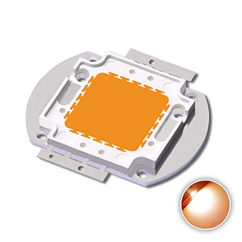 High Power LED Chip 100W Sunlight Full Spectrum Golden Yellow (1600K-1900K/3500mA/DC 30V-34V/100 Watt) Super Bright COB Light Emitter Diode 100 W Bulb Lamp Beads DIY Hydroponic Flowers Growing Lamp