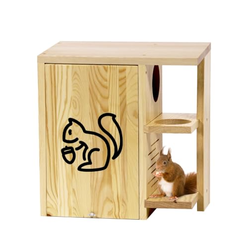 Widened Large Wooden Squirrel House...