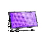 MEIVIYA UV Härte Lampe UV-Härtungslampe mit 144 LEDs for 3D-Druck zur Aushärtung von lichtempfindlichem Harz, DIY-Härtungsgehäuse, 5-V-Eingang, 1,5 m USB-Netzkabel(144 LEDs-1Pack)