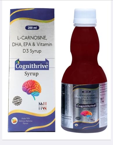 Cognithrive L-Carnosine DHA & Vitamin D3 Syrup, 200ml - Image 2