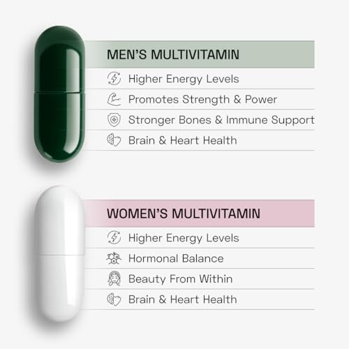 Image of Ace Blend Multivitamin for Men and Women | Pack of 60 each | Methylated Multivitamin with19 Essential Nutrients with Quatrefolic, MenaQ7 K2 & Vitashine D3 | Supports Hormonal Balance, Energy & Immunit