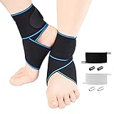 Sprunggelenkbandage, Rouclo Einstellbar Fußbandage 2 Stück Sport Knöchelbandage, Sportbandage Fußgelenkbandage mit Elastische Schnürsenkel, Flexible Bandagen für Laufen, Wandern, Damen und Herren
