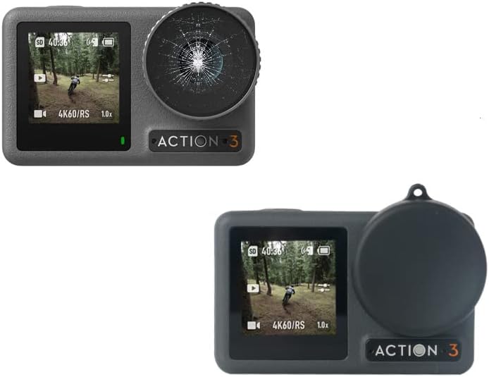 Miniatura 4 de Cubierta protectora de lente para DJI Action 3 Sports Camera Lens Cap Lens Cover Cubierta protectora a prueba de polvo a prueba de arañazos