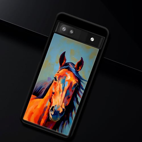 CARLOCA Google Pixel 6A Case - Colorful Horse Design, Shockproof Anti-Scratch Drop Protection - image 7