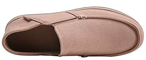 Slip On Shoes for Men Casual Canvas Loafers Men's Deck Shoes Comfort Boat Shoes with Rubber Sole3