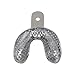 Metal Dental Impression Trays Set Perforated Upper & Lower Edentulous Stainless Steel (X-Small Perforated)
