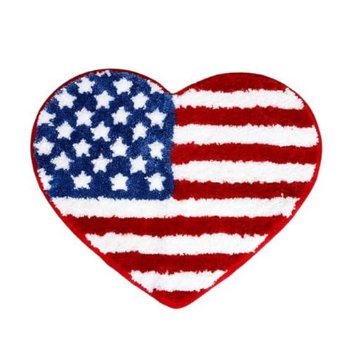LIKETN Independence Day Bath Rug for Bathroom,4th of July Patriotic