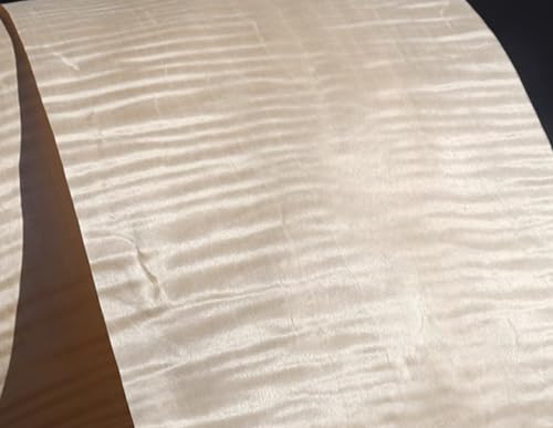 Patrón de arce champaña con chapa de madera de grano de sombra, eleva tus diseños con chapa de madera de lujo