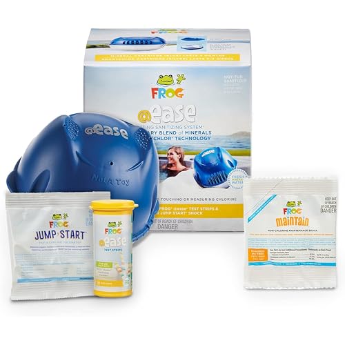 Image of FROG @Ease Floating Sanitizing System for Hot Tubs, Starter Bundle