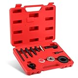 ISINLASSO Power Steering Pulley Puller Installer Kit Water/Vacuum Pump Pulleys Installation Remover Tool Set for Most Engines Compatible with Ford, GM, and Chrysler Vehicles