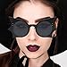 Bat Sunglasses Black Retro Punk Hip Hop Style Butterfly Shaped Bat Shades for Women Men Halloween Parties Everyday Fashion