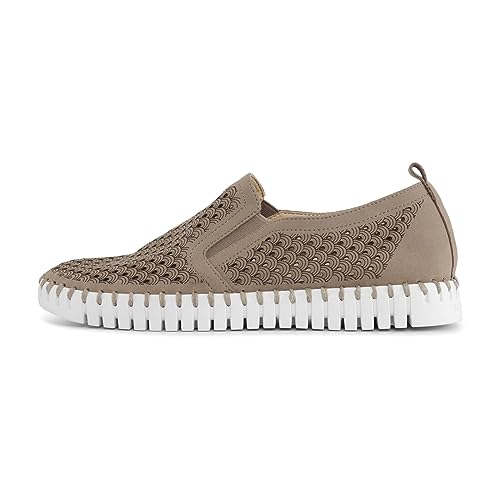 Image of Ilse Jacobsen HORNBAEK Women's Tulip Slip-On Flat | Elastic Side Panels | Lightweight Flexible Comfort.