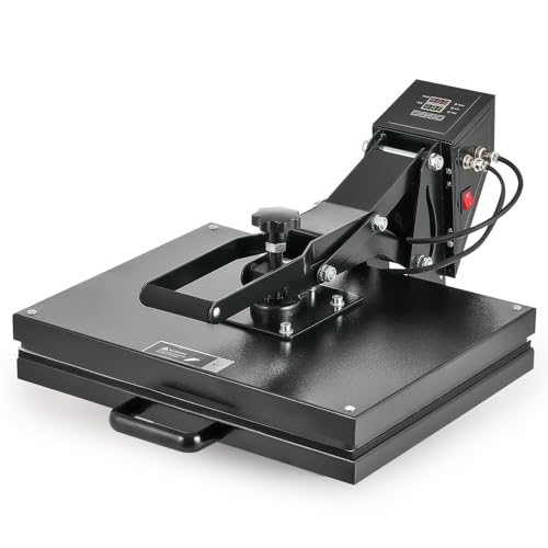 CREWORKS 2000W Transferpresse Textilpresse T-Shirt Sublimationsmaschine 50x40cm Hitzepresse Heat Press Heißpresse DIY Mulitifunktional Sublimation Wärmepresse