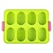 Générique Moule à gâteau antiadhésif en silicone pour pain français 8 pièces Boite Gouter Pat Patrouille Fille (Green, One Size)