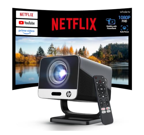 HP Projector with Netflix, USB-C Power Bank Compatible, 4K Supported MC475 - image 1