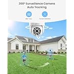 ANRAN 4K Security Camera System, 4pcs H.265 PoE Wired PTZ Cameras with Auto-Tracking, Person Vehicle Detection, 8MP 8CH NVR with 2TB HDD for 24-7 Recording - Image 2