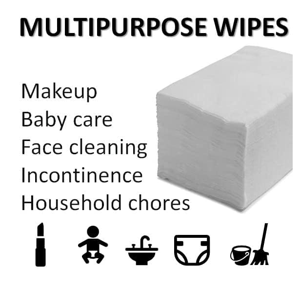 Miniatura 8 de 200 toallitas secas ultrasuaves XL de 11 x 12 pulgadas, desechables, suaves paños de limpieza para bebés y adultos con piel sensible, paños secos