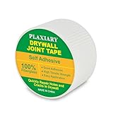 PLAXIARY Drywall Joint Repair Tape Self Adhesive Fiberglass Wall Repair Tape Drywall Mesh Tape 2 Inch x 66 Feet Self Adhesive Fiberglass Wall Crack and Seam Patch