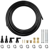 Mupera 3/8' Fuel Line Repair Kit - Premium Nylon Fuel Line Replacement Kit, FLK-38 Automotive Nylon or Steel Fuel Line Tubing Kit for Cars, Trucks, and SUVs