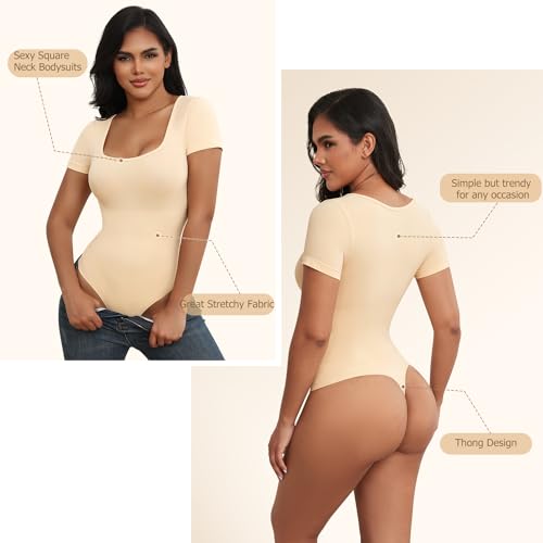 Body string sculptant SHEKINI en microfibre sans couture de qualité supérieure