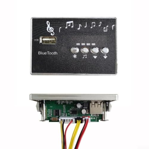 Tablero de reproductor de música para coche eléctrico de 12 V con interfaz USB, módulo de chip MP3 para bebé, accesorios de coche, piezas de repuesto (No.4 12V)