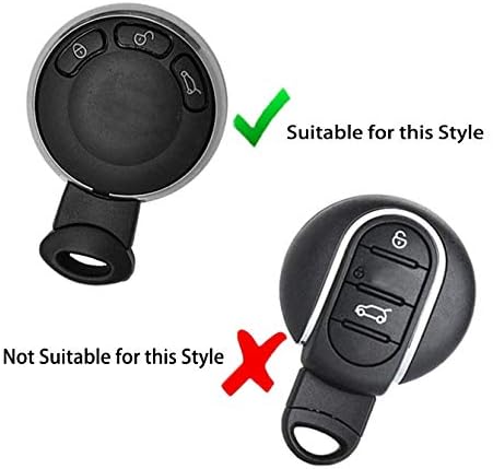 Miniatura 4 de auovo Funda de llavero para llavero Mini Cooper Smart Key Ring de repuesto para accesorios Mini Cooper (2 unidades, rojo)