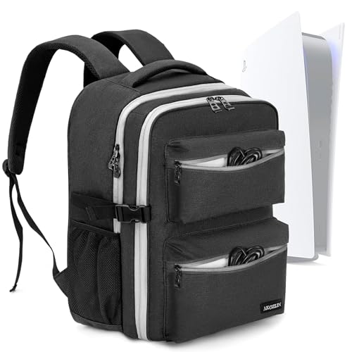 Travel Gaming Console Backpack Compatible with Play Stantion 5 4 PS5/PS4/PS4 Pro/PS4 Slim/Xbox One X S